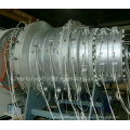 Cadena de producción acanalada plástica del tubo de la pared doble de PE / PP PVC